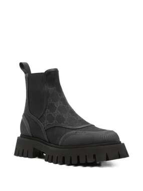 Gucci Novo GG Monogram Canvas Chelsea Boot